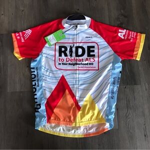 NWT Ride to Defeat ALS Cycling Jersey - Large